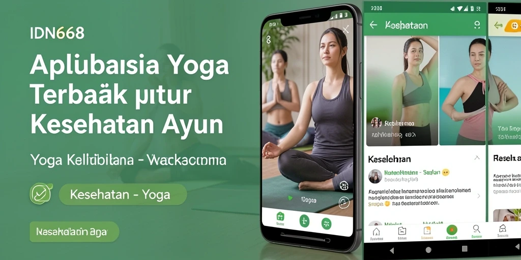 Tampilan antarmuka intuitif aplikasi IDN668 untuk latihan Yoga.