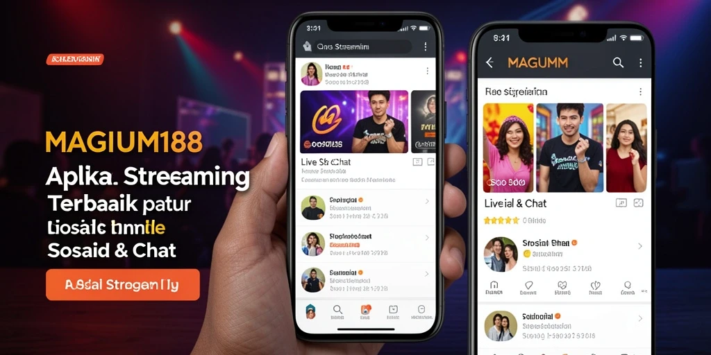 Antarmuka pengguna MAGNUM188 yang menarik untuk Live Streaming.