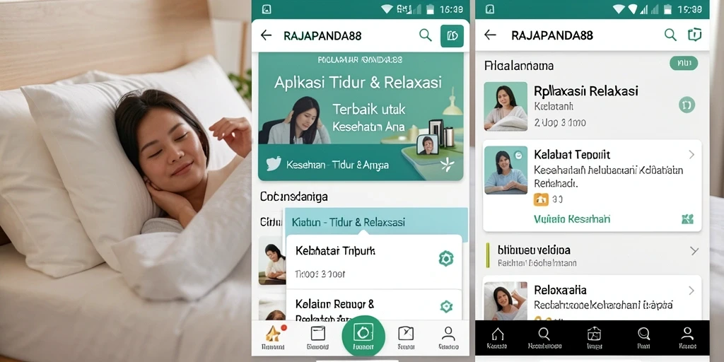 Tampilan antarmuka aplikasi yang menyenangkan dan menenangkan.