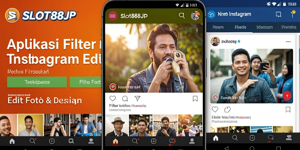 Antarmuka SLOT88JP untuk filter Instagram yang menarik.