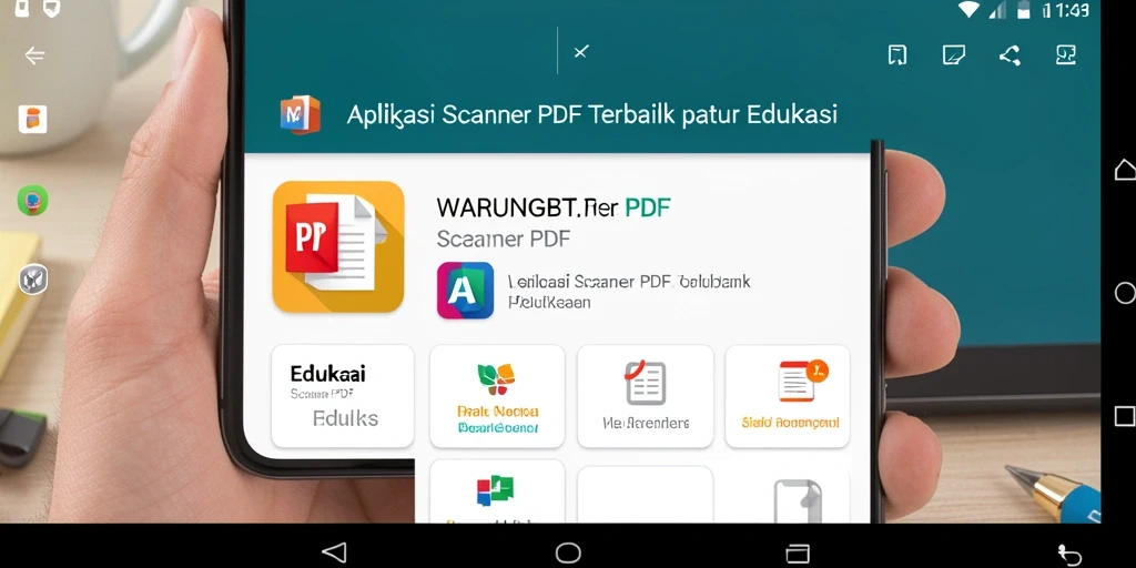 Antarmuka intuitif dari aplikasi Scanner PDF WARUNGBET.